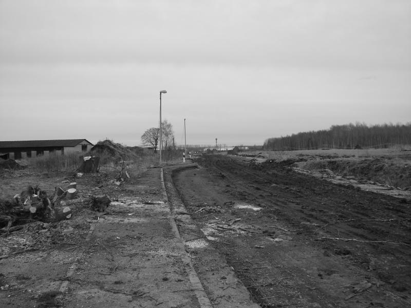 Straße in Richtung Deutzen